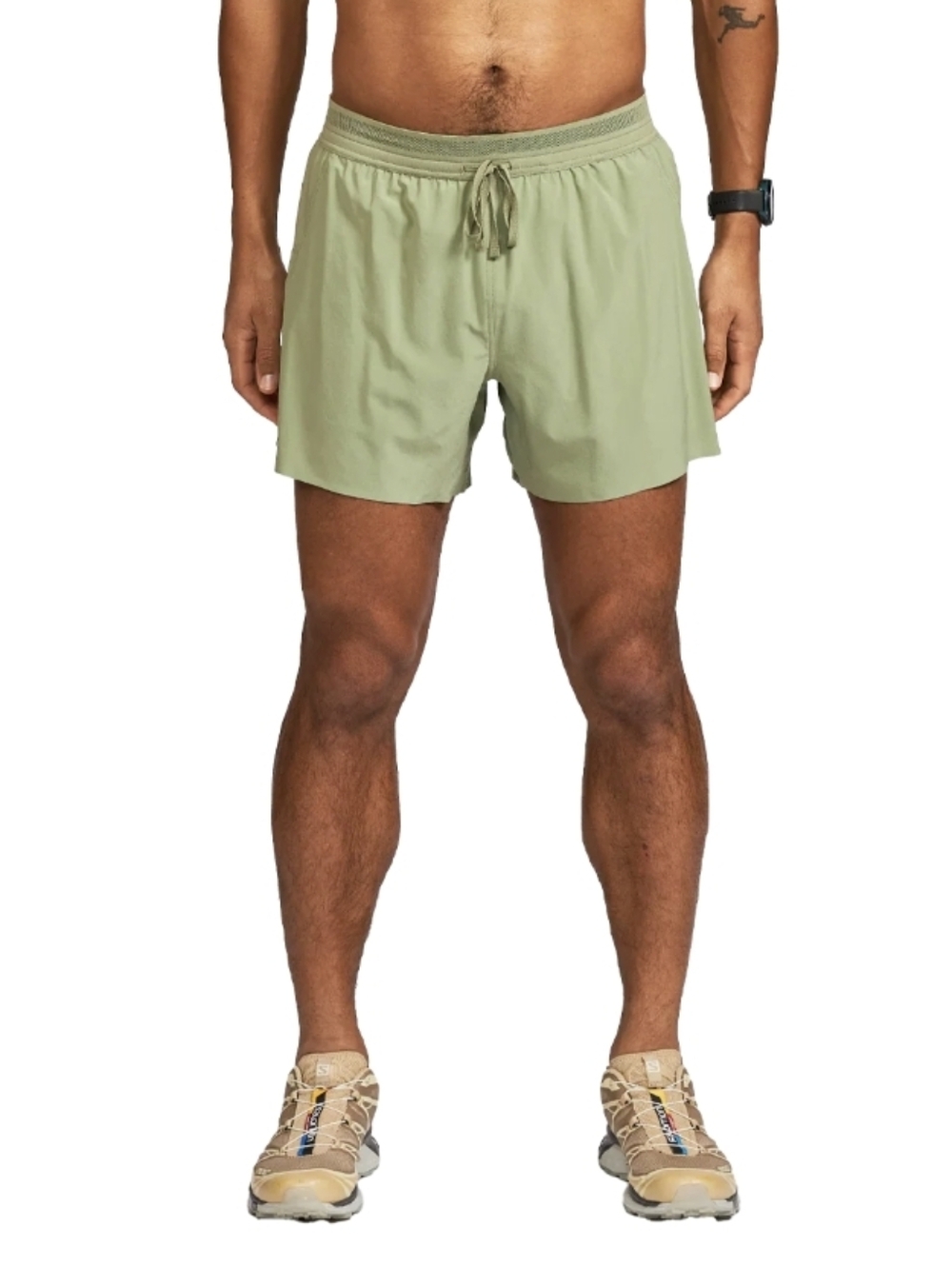 Janji Men's AFO 5" Middle Run Shorts Glacial Green Lightweight, Lined